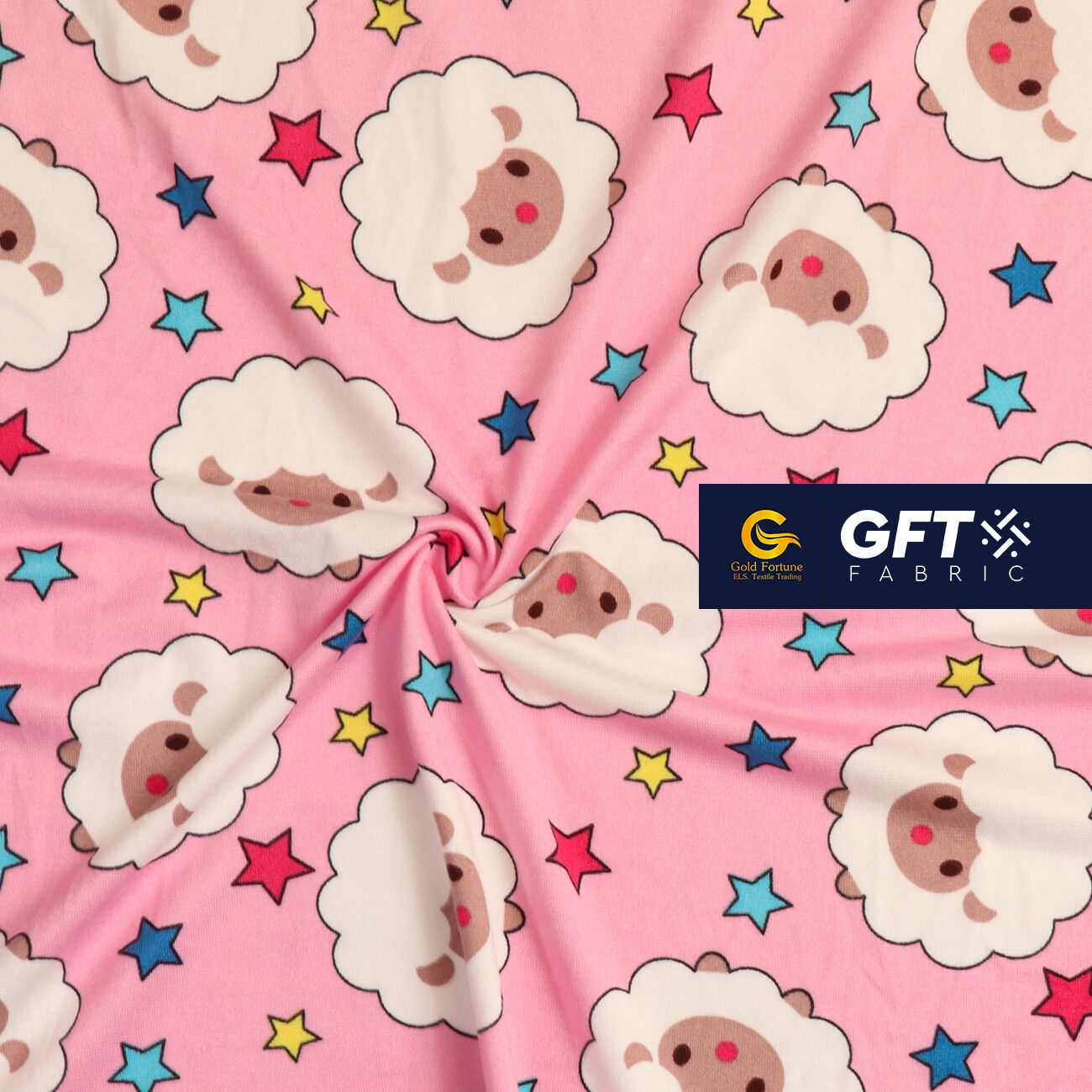 Cotton Spandex Cute Sheep - Image 4