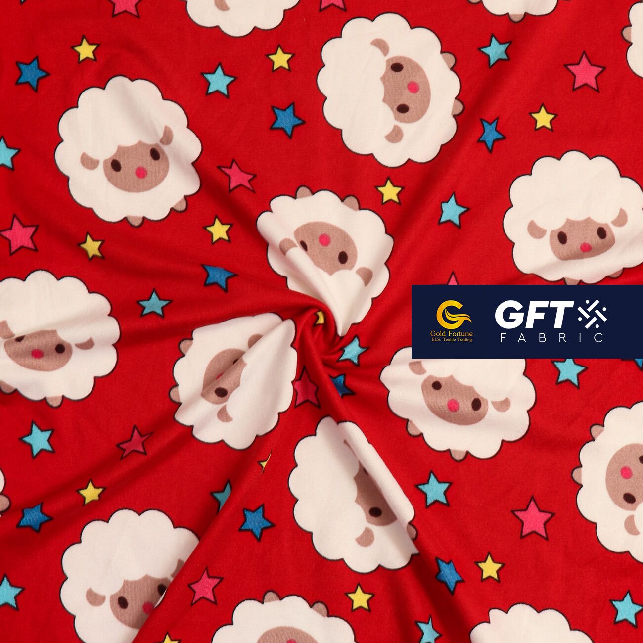 Cotton Spandex Cute Sheep - Image 5