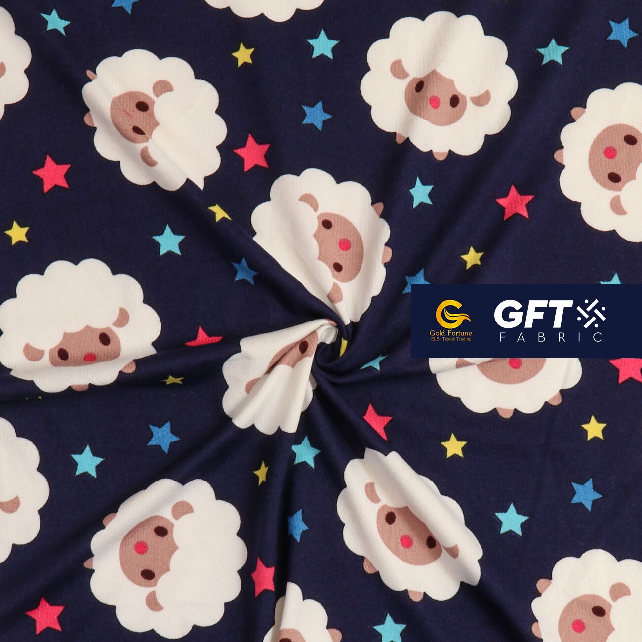 Cotton Spandex Cute Sheep - Image 6