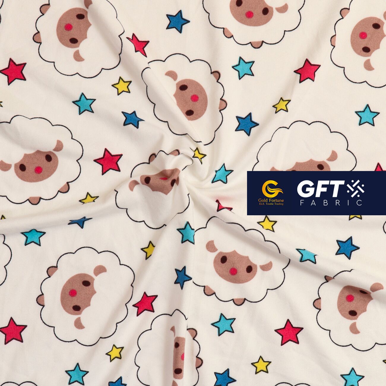 Cotton Spandex Cute Sheep - Image 7