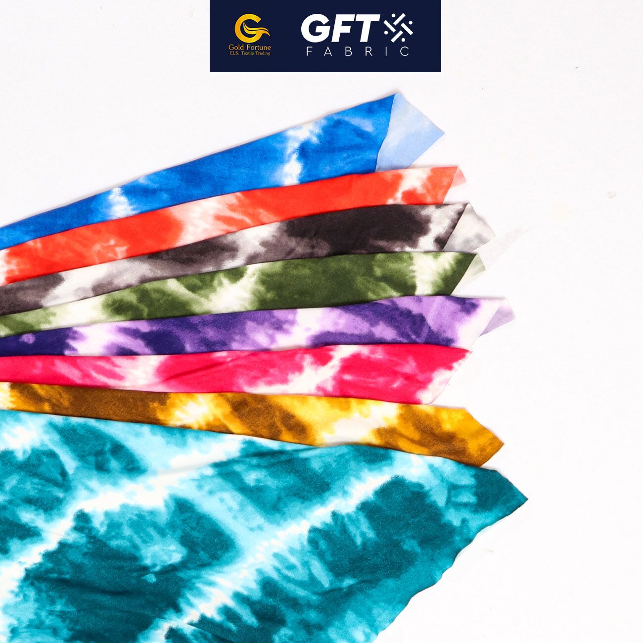 Cotton Spandex Tie Dye Horizontal