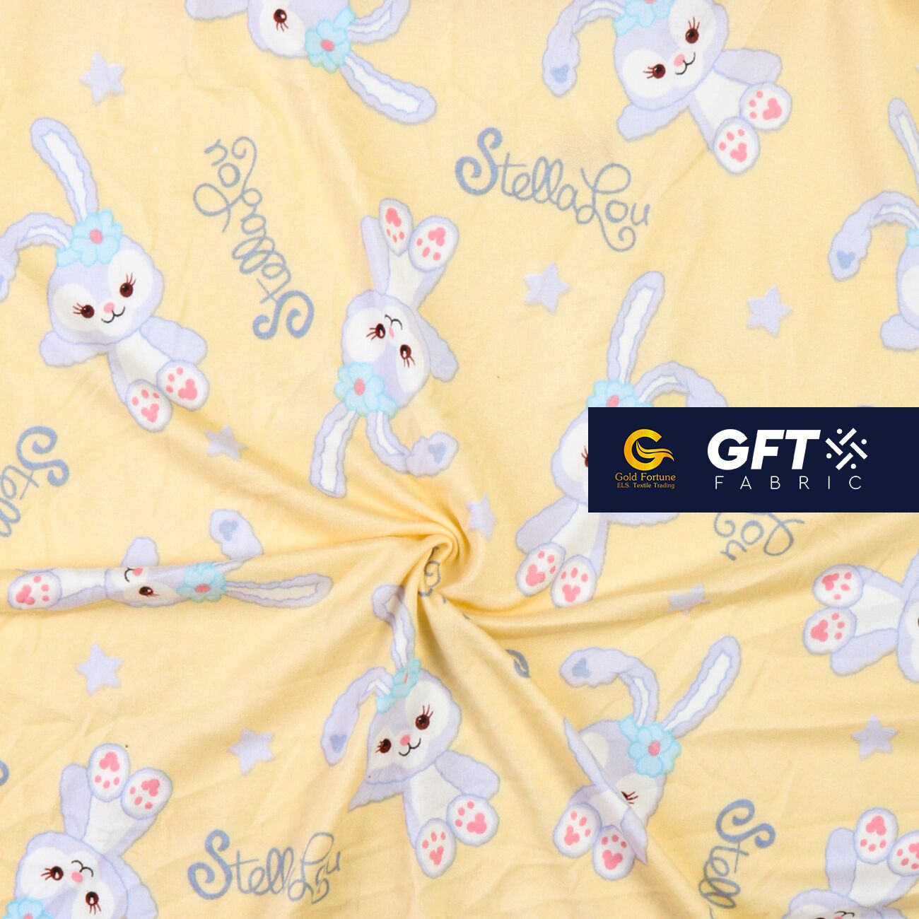 Cotton Spandex Printed Cute Bunny Pattern - Image 11