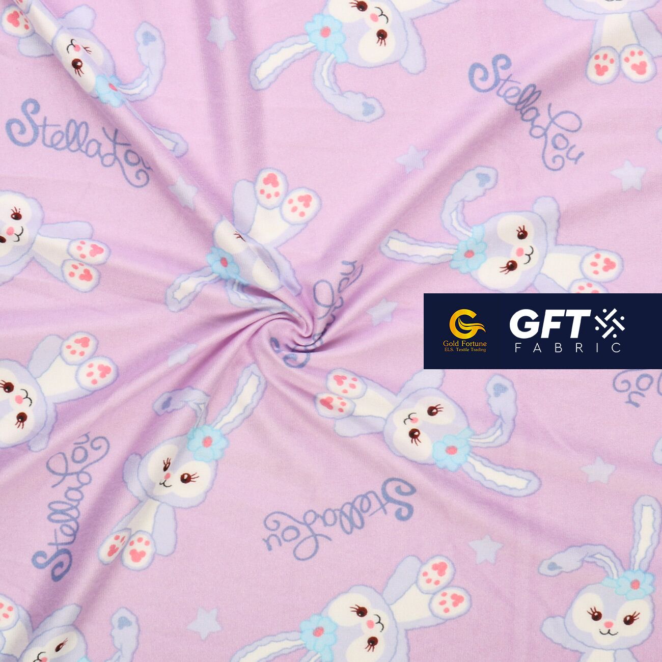 Cotton Spandex Printed Cute Bunny Pattern - Image 9